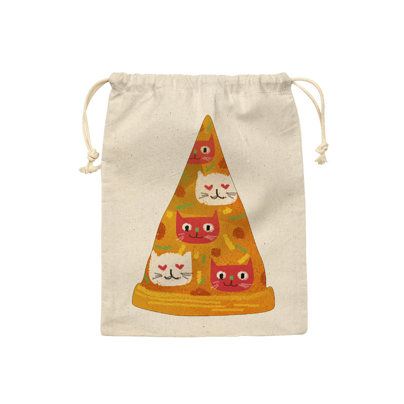 کیسه نان و سبزی ترمه طراحان ایده مدل پیتزای گربه ای کد cfp1087 - S