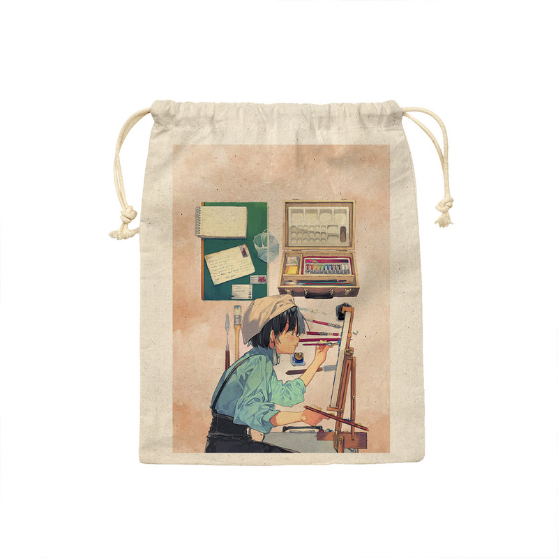 کیسه نان و سبزی ترمه طراحان ایده مدل دختر نقاش کد job0035 - S