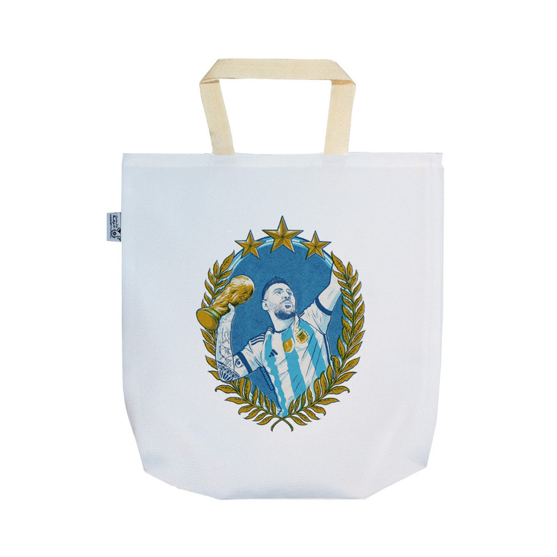 ساک خرید ترمه طراحان ایده مدل پترن لیونل مسی کد strm0799 - SS