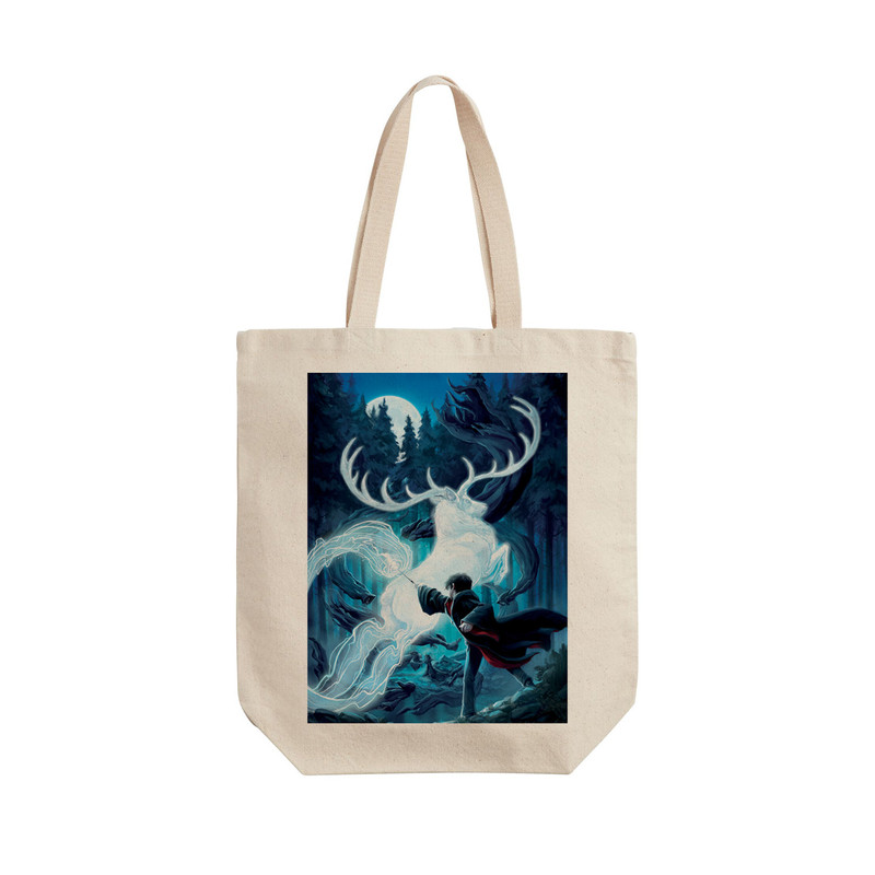 ساک خرید ترمه طراحان ایده مدل هری پاتر و جادوی رنگی کد cfp1585 - L