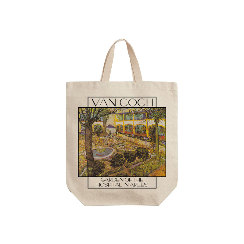 ساک خرید ترمه طراحان ایده مدل باغ بیماستانی در آرلس از ونگوگ کد 0071 - S