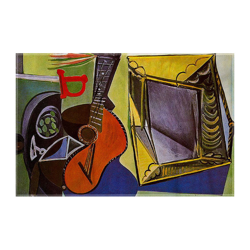 کاغذ کادو ترمه طراحان ایده مدل طبیعت بی جان با گیتار از پیکاسو کد art0325