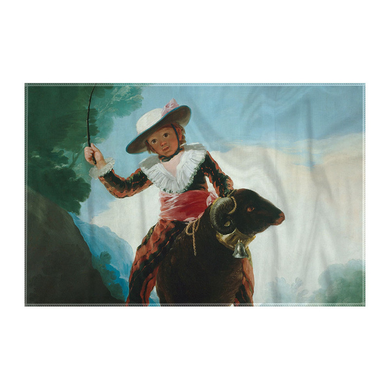 کاغذ کادو ترمه طراحان ایده مدل پسر روی قوچ از گویا کد art0289 