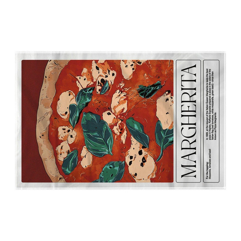 کاغذ کادو ترمه طراحان ایده مدل  پیتزا مارگاریتا کد strm0676