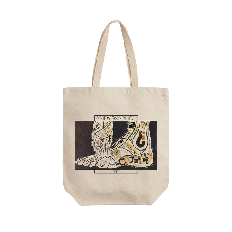 ساک خرید ترمه طراحان ایده مدل پاها از وارهول کد art0832 - L