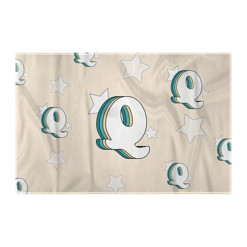 کاغذ کادو ترمه طراحان ایده مدل حرف Q رترو کد cfp2941