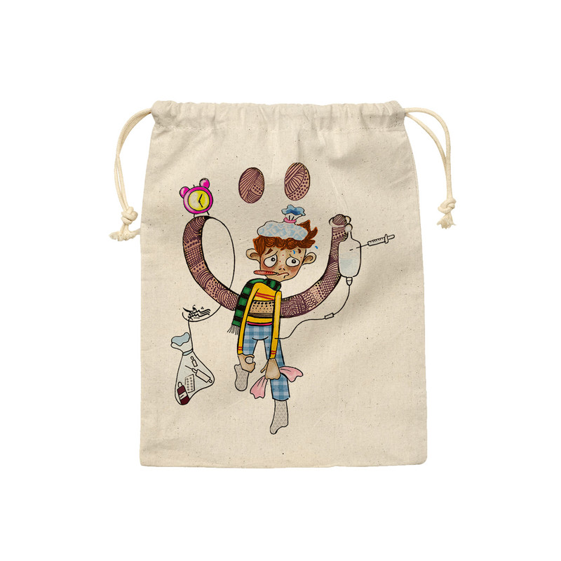 کیسه نان و سبزی ترمه طراحان ایده مدل بیمار خنده های توام کد trm072 - M