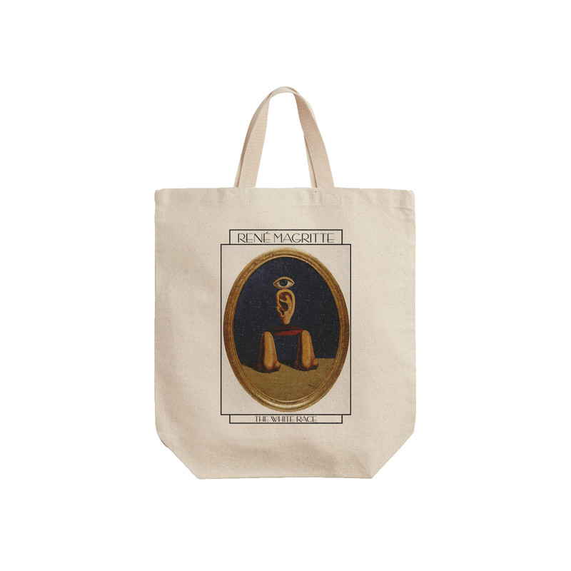 ساک خرید ترمه طراحان ایده مدل نژاد سفید از ماگریت کد art0492 - S