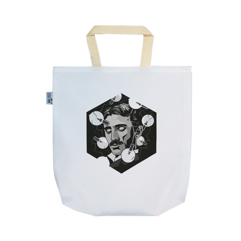 ساک خرید ترمه طراحان ایده مدل نیکولا تسلا کد strm1126 - SS