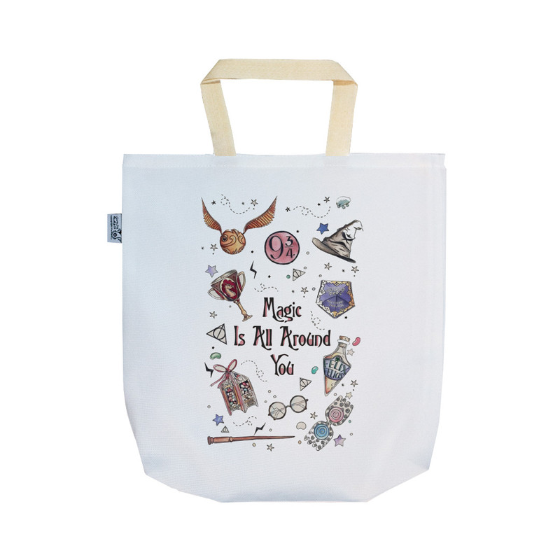 ساک خرید ترمه طراحان ایده مدل پترن هری پاتر کد strm1123 - SS