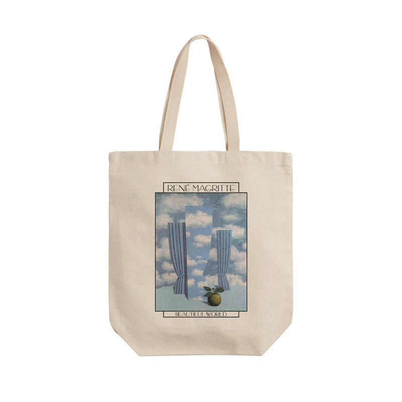 ساک خرید ترمه طراحان ایده مدل دنیای زیبا از ماگریت کد art0368 - L