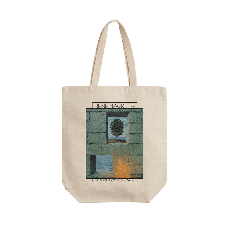 ساک خرید ترمه طراحان ایده مدل رضایت ذهنی از ماگریت کد art0399 - L