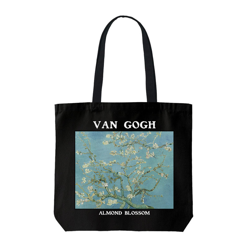 ساک خرید ترمه طراحان ایده مدل شکوفه بادام از ونگوگ کد art0039 - S