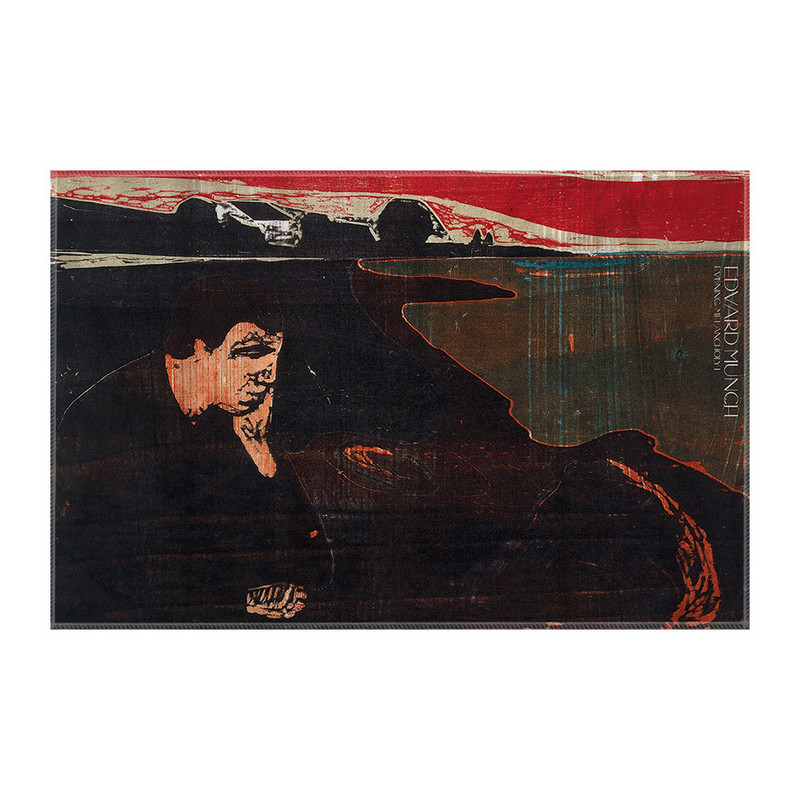 کاغذ کادو ترمه طراحان ایده مدل غروب مالیخولیایی از ادوارد مونک کد art0122