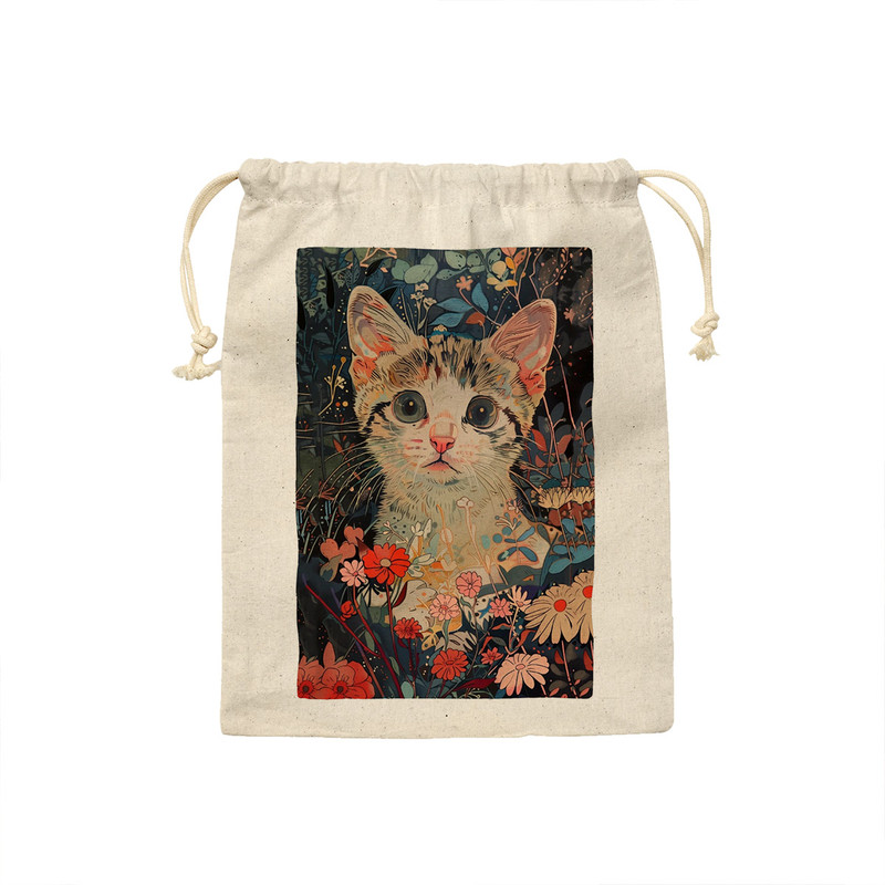 کیسه نان و سبزی ترمه طراحان ایده مدل گربه در گل کد strm1085 - M