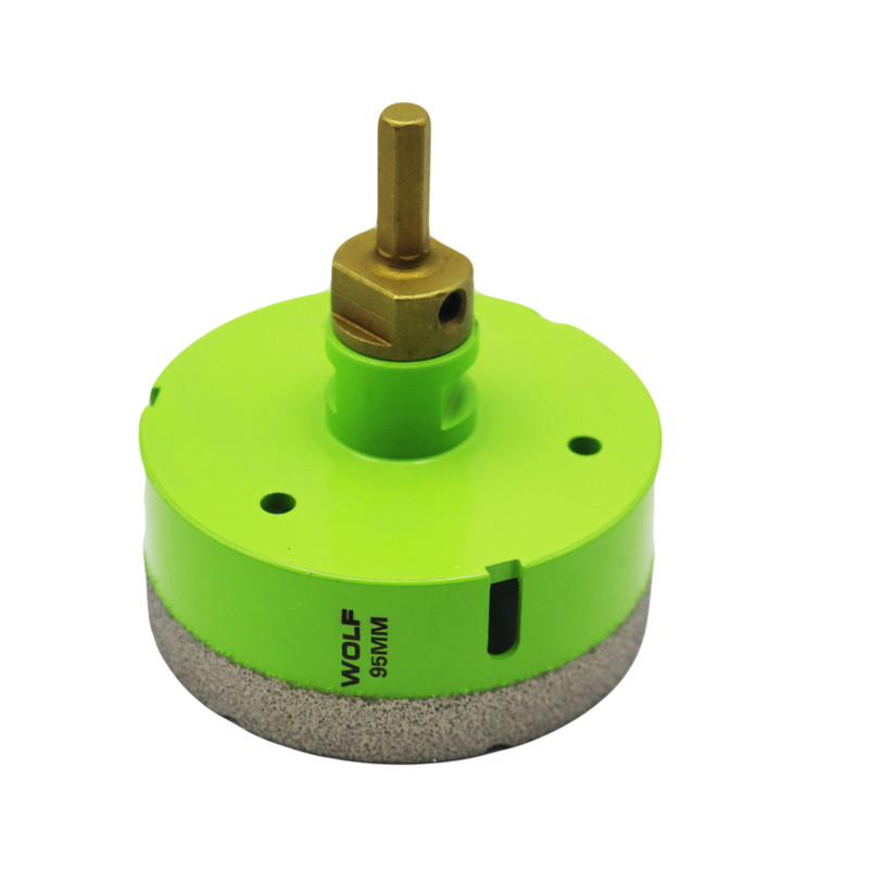 گردبر فرزی سنگ و سرامیک ولف مدل YP-095 به همراه رابط تبدیل به دریل  سایز 95 میلی متر 