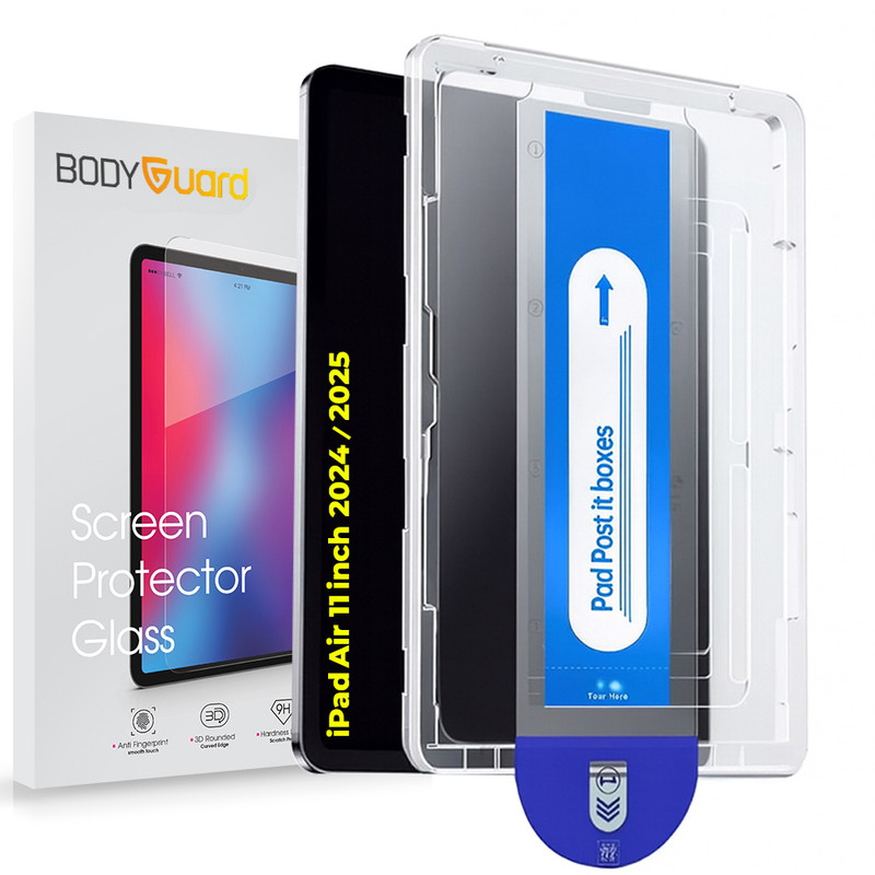 محافظ صفحه نمایش شیشه ای بادیگارد مدل TabG Frame مناسب برای تبلت اپل iPad Air 11 inch 2024 / 2025