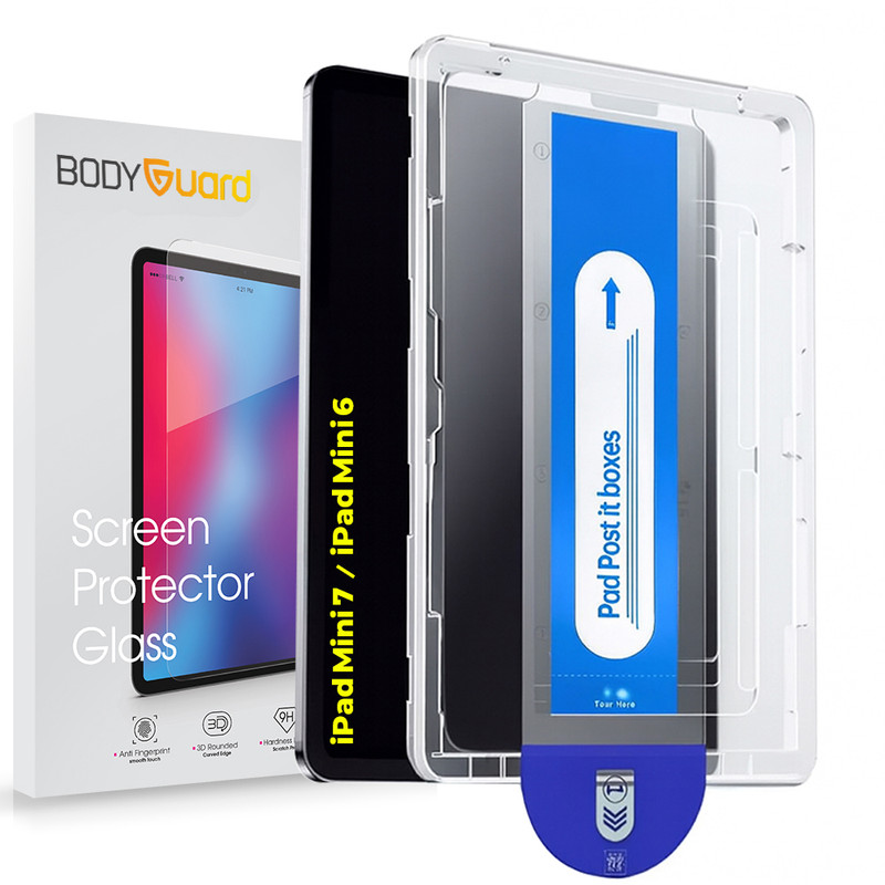 محافظ صفحه نمایش شیشه ای بادیگارد مدل TabG Frame مناسب برای تبلت اپل iPad Mini 7 / iPad Mini 6