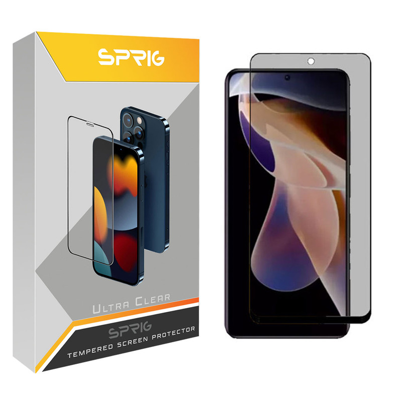 محافظ صفحه نمایش حریم شخصی اسپریگ مدل PRVSP مناسب برای گوشی موبایل شیائومی Poco X4 Pro 5G