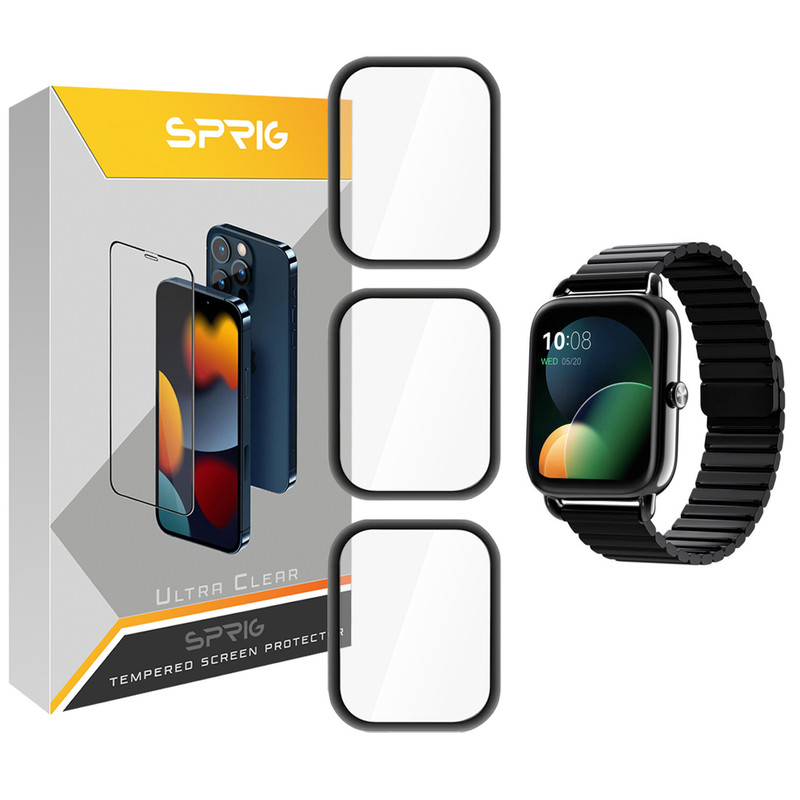 محافظ صفحه نمایش نانو اسپریگ مدل SPG مناسب برای ساعت هوشمند شیائومی Haylou RS4 Plus بسته سه عددی