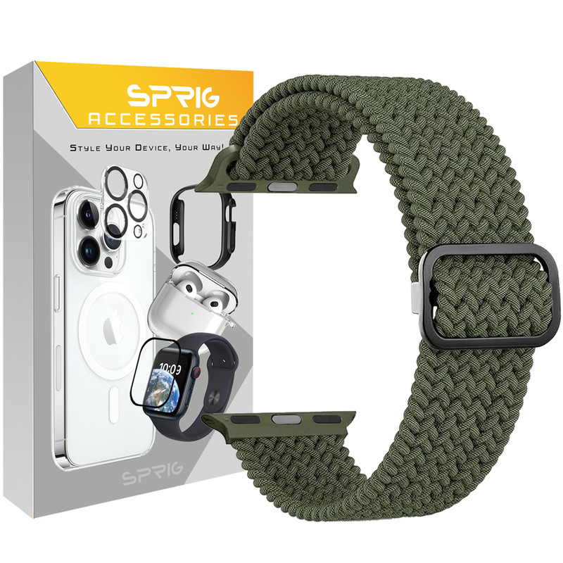 بند اسپریگ مدل Braided Solo مناسب برای اپل واچ Ultra / Ultra 2 49mm 