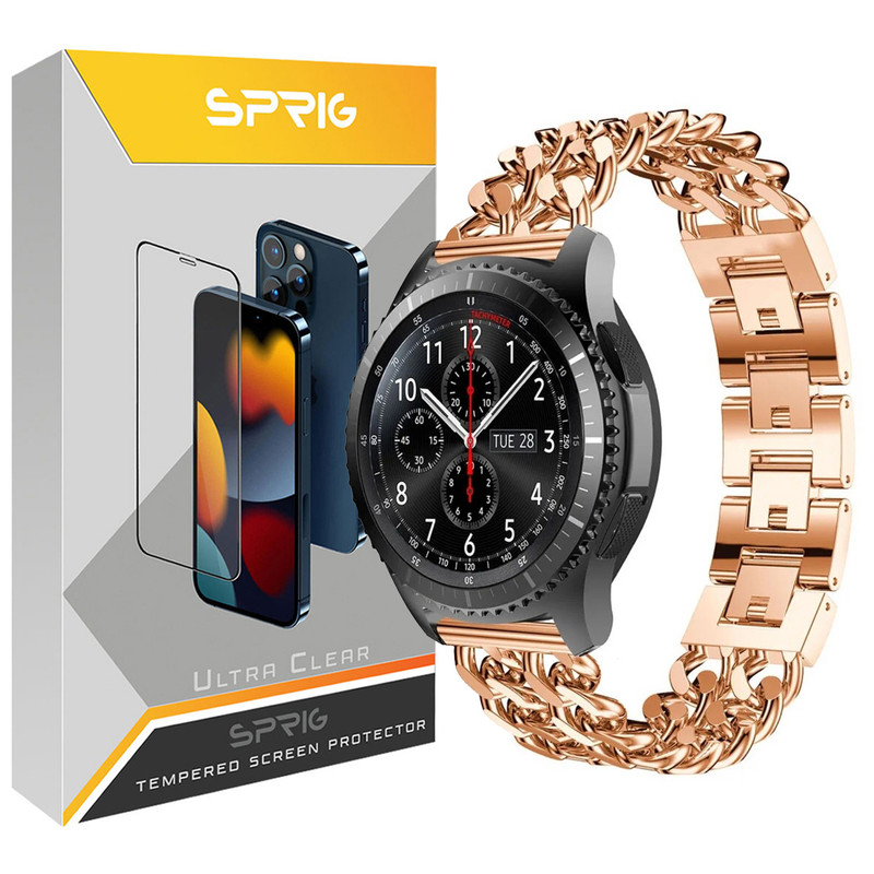 بند اسپریگ مدل CTR-2 مناسب برای ساعت هوشمند سامسونگ Galaxy Watch 4 Classic 42mm / Watch 4 Classic 46mm
