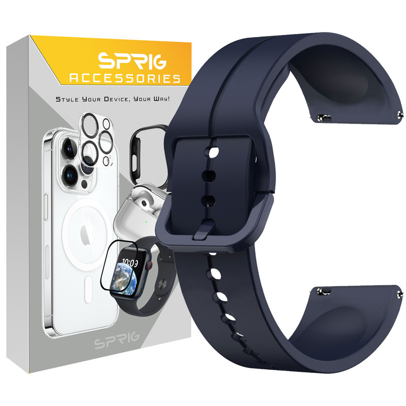 بند اسپریگ مدل Silic slick مناسب برای ساعت هوشمند سامسونگ Galaxy Watch 4 40mm / Watch 4 44mm / Watch 4 Classic 42mm / Watch 4 Classic 46mm