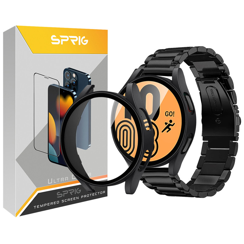 بند اسپریگ مدل 3Bead Cover مناسب برای ساعت هوشمند سامسونگ Galaxy Watch 4 40mm به همراه کاور