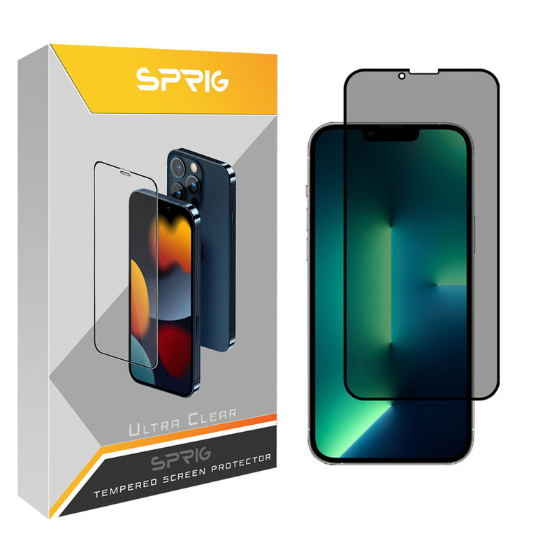 محافظ صفحه نمایش حریم شخصی اسپریگ مدل PRVSP مناسب برای گوشی موبایل اپل iPhone 13 Pro Max