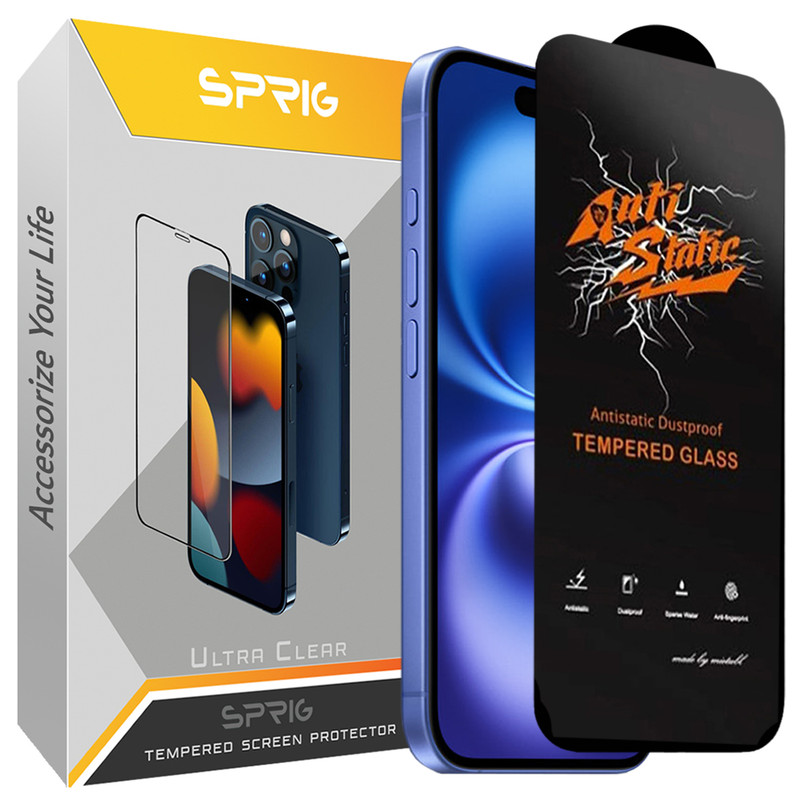 محافظ صفحه نمایش اسپریگ مدل Antistatic مناسب برای گوشی موبایل اپل Iphone 16 Pro max