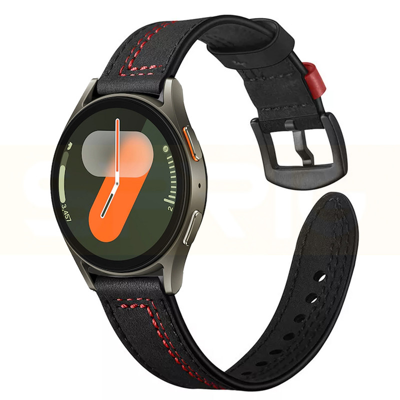 بند اسپریگ مدل Leather ORIGI مناسب برای ساعت هوشمند سامسونگ Watch 3 size 41mm / Galaxy Watch 4 40mm / watch 4 42mm / watch 4 44mm / watch 4 46mm