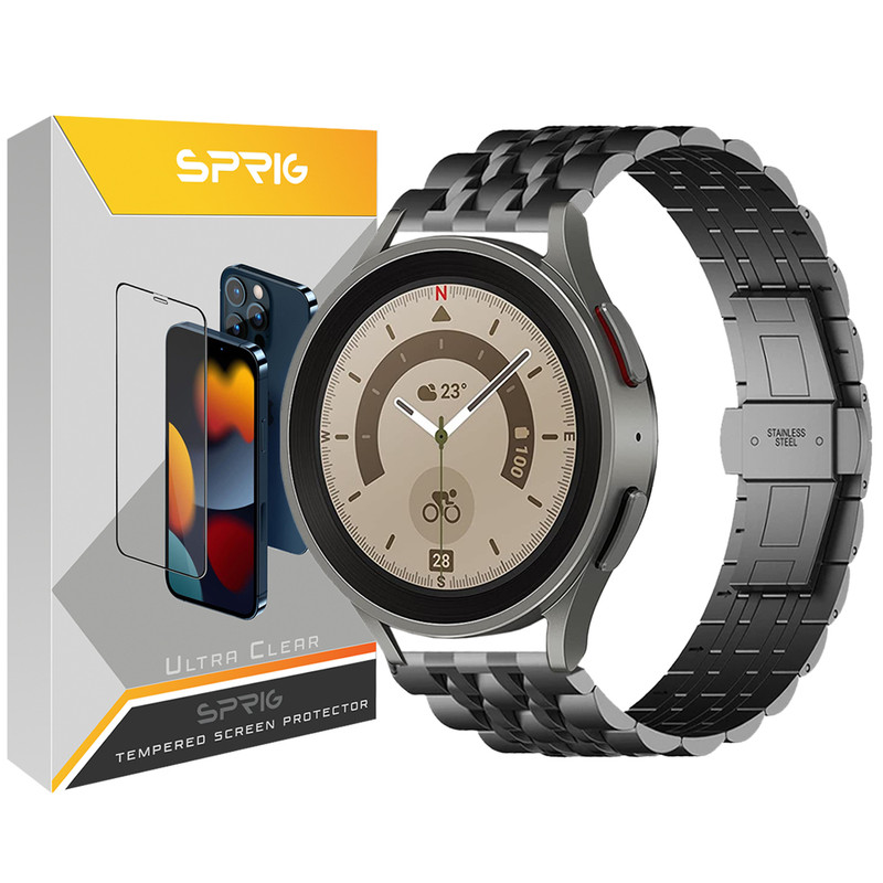 بند اسپریگ مدل 7Bid مناسب برای ساعت هوشمند سامسونگ Galaxy Watch Active 1 / Active 2 40mm / Active 2 44mm / Watch 3 size 41mm / Galaxy Watch 4 40mm / watch 4 42mm / watch 4 44mm / watch 4 46mm