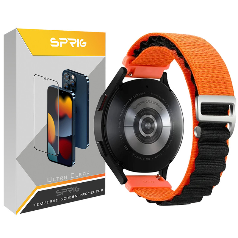 بند اسپریگ مدل Loop Alpine Dual Color مناسب برای ساعت هوشمند سامسونگ Galaxy Watch 6 40mm