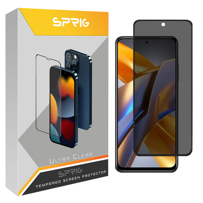 محافظ صفحه نمایش حریم شخصی اسپریگ مدل PRYSP مناسب برای گوشی موبایل شیائومی POCO M5s 4G
