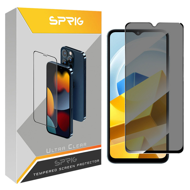 محافظ صفحه نمایش حریم شخصی اسپریگ مدل PRYSP مناسب برای گوشی موبایل شیائومی POCO M5 4G