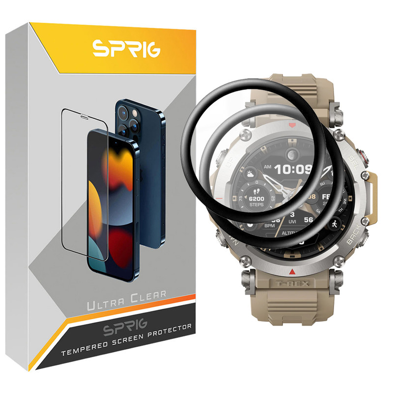 محافظ صفحه نمایش نانو اسپریگ مدل SPG مناسب برای ساعت هوشمند امازفیت T-Rex Ultra بسته دو عددی