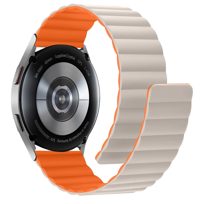 بند اسپریگ مدل Silicone Link CRE مناسب برای ساعت هوشمند سامسونگ Watch 3 size 41mm / Galaxy Watch 4 40mm / watch 4 42mm / watch 4 44mm / watch 4 46mm
