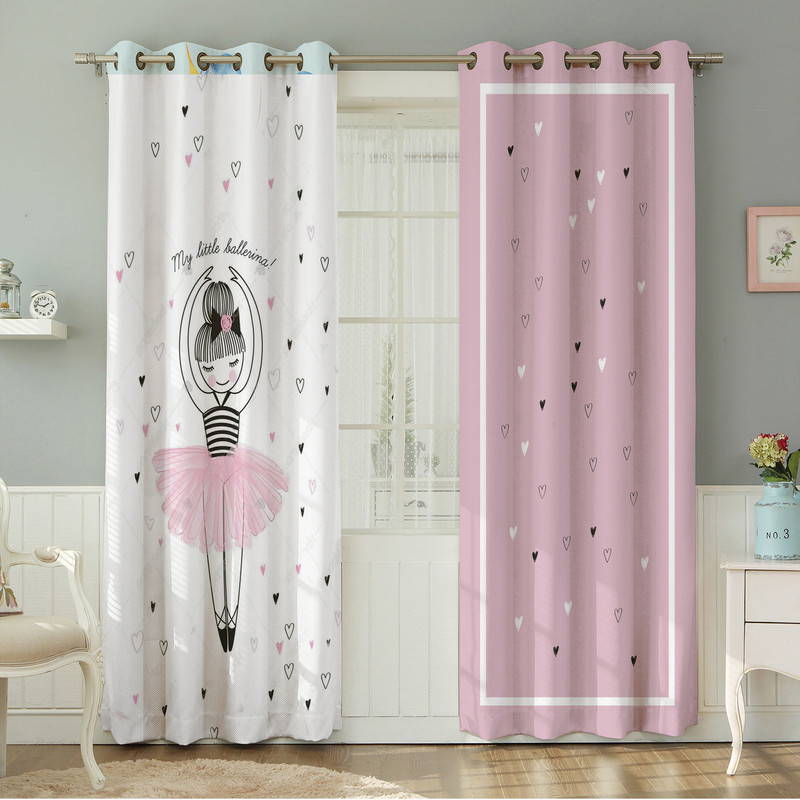 پرده نیروانا طرح کودک   مدل هازان کد 8174 سایز 140×280 سانتی متر