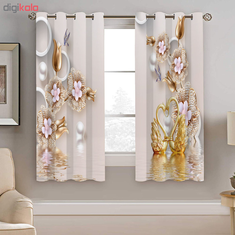 پرده نیروانا مدل plk1006 سایز 190 × 140 سانتی متر