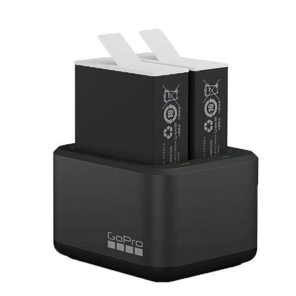 شارژر دوقلوی باتری گوپرو مدل Enduro مناسب برای گوپرو HERO11 به همراه دو عدد باتری