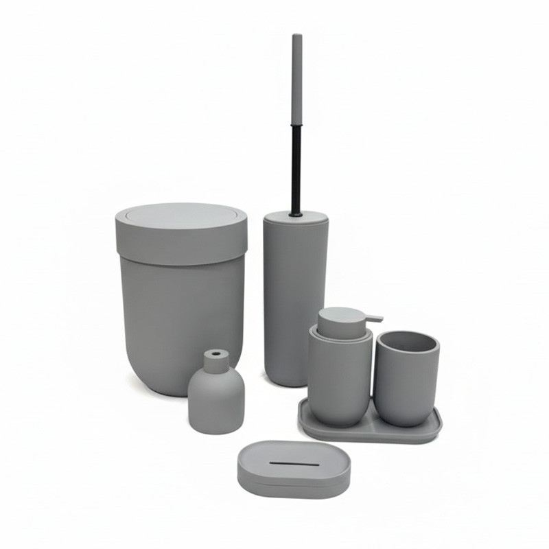 ست سرویس بهداشتی 7 تکه دلفین مدل NL-720-gry