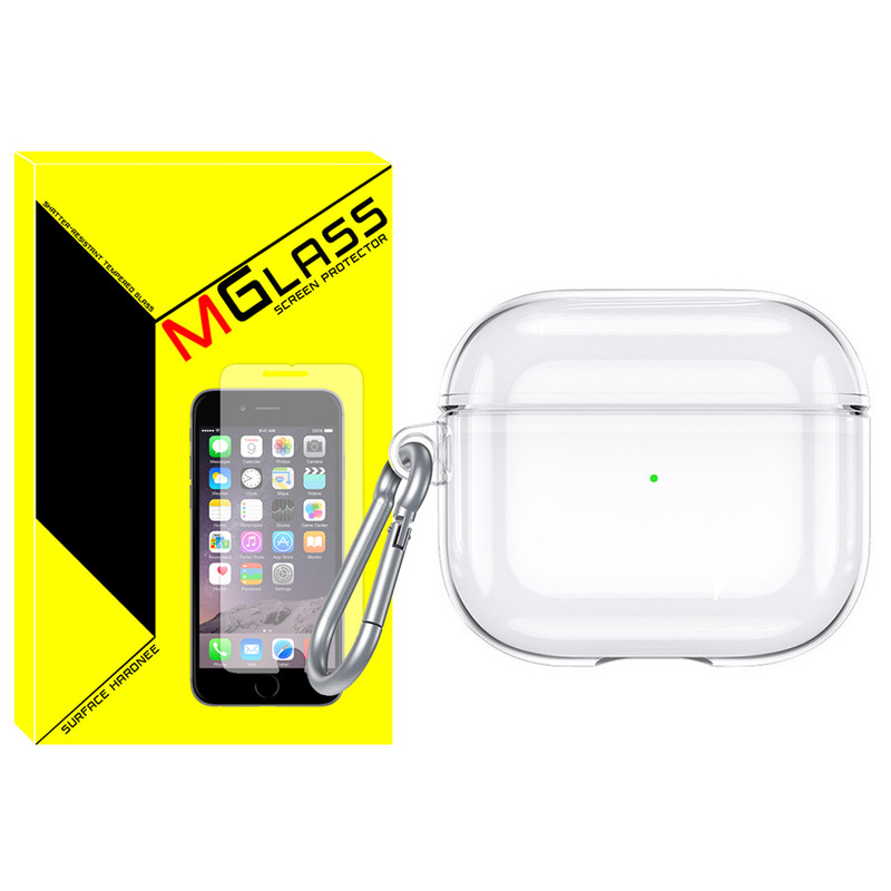 کاور ام‌گلس مدل Clear-MG مناسب برای کیس اپل ایرپاد Airpods 3