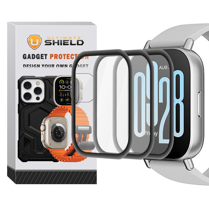محافظ صفحه نمایش آلتیمیت شیلد مدل Pmma-UL مناسب برای ساعت هوشمند شیائومی Redmi Watch 5 Lite بسته سه عددی