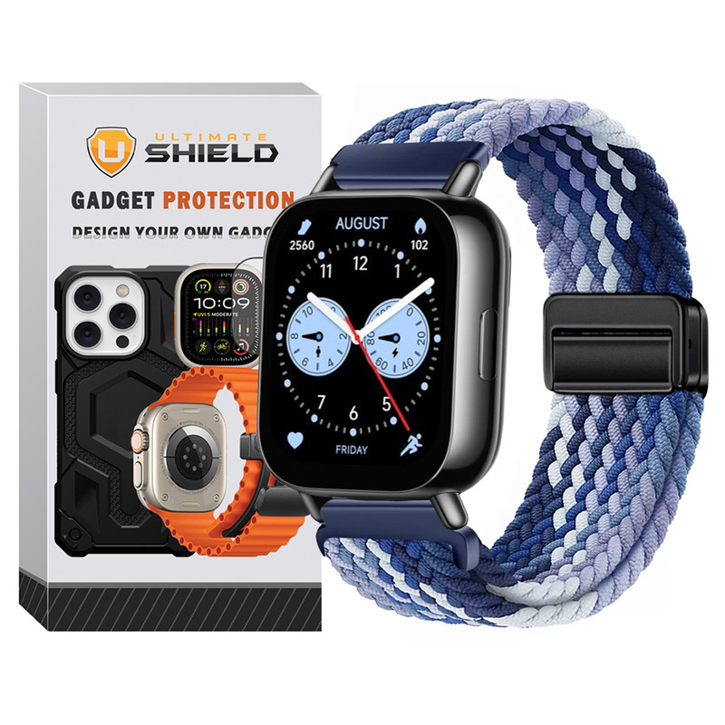 بند آلتیمیت شیلد مدل Braided Magsolo Mix TW مناسب برای ساعت هوشمند شیائومی Redmi Watch 5 Active / Watch 5 Lite 22mm