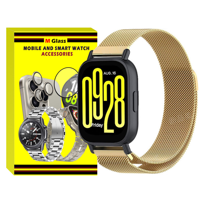بند ام‌گلس مدل Milanese MG TW مناسب برای ساعت هوشمند شیائومی Redmi Watch 5 Active / Redmi Watch 5 Lite