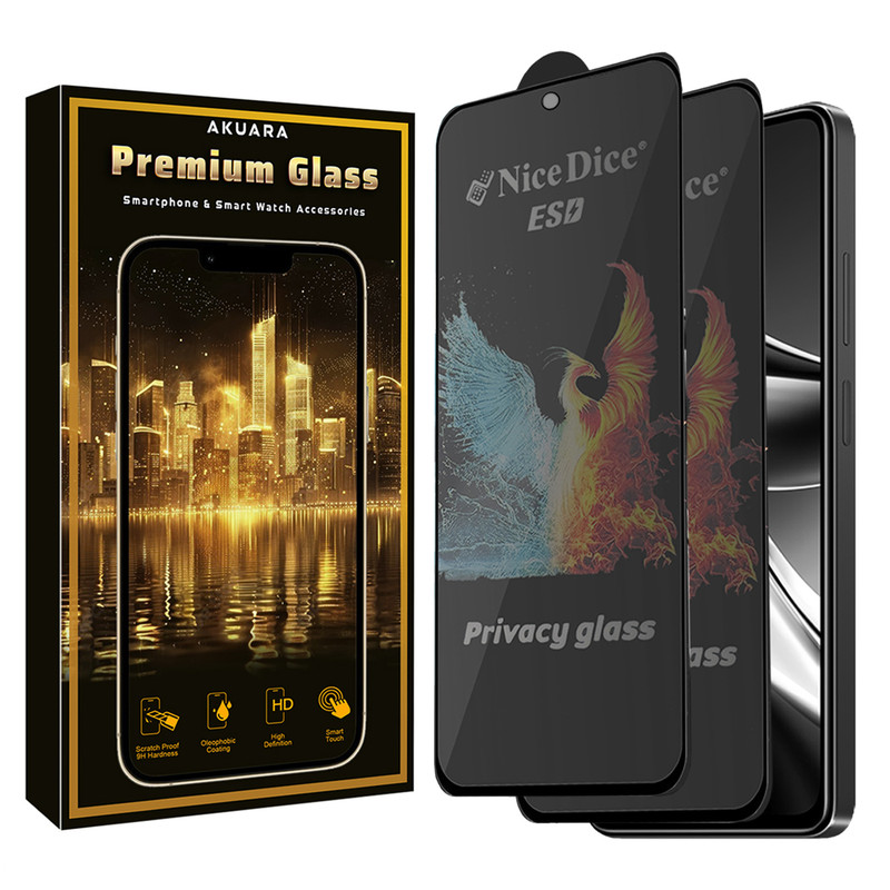 محافظ صفحه نمایش آکوآرا مدل Premium PRV2 Nice مناسب برای گوشی موبایل شیائومی Redmi Note 14s بسته دو عددی