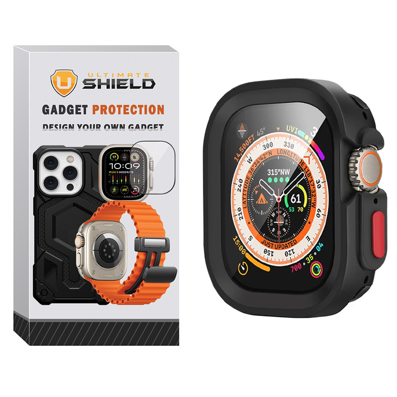 کاور آلتیمیت شیلد مدل Armor Shield UL مناسب برای ساعت هوشمند ویرفیت HK8 Pro max / HK9 Ultra 2 / T900 ultra / T1000 Ultra به همراه محافظ صفحه نمایش