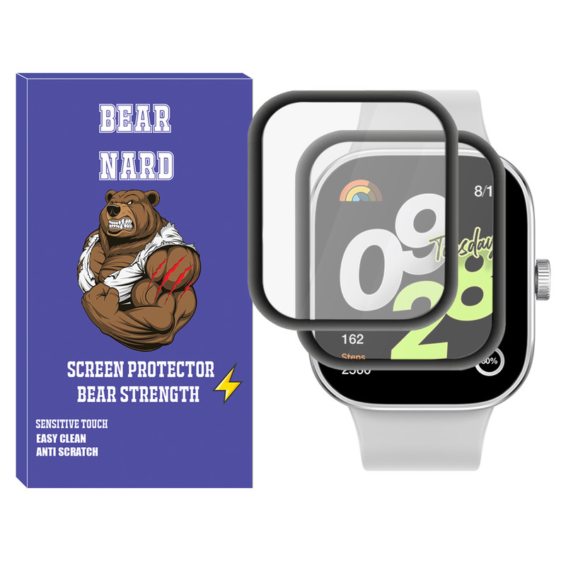محافظ صفحه نمایش برنارد مدل Pmma-BR مناسب برای ساعت هوشمند شیائومی Redmi Watch 4 بسته دو عددی