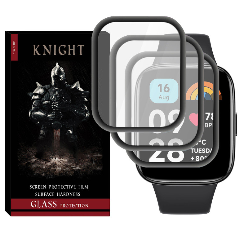 محافظ صفحه نمایش نانو نایت مدل Pmma-KT مناسب برای ساعت هوشمند شیائومی Redmi Watch 3 / Watch 3 Active بسته سه عددی