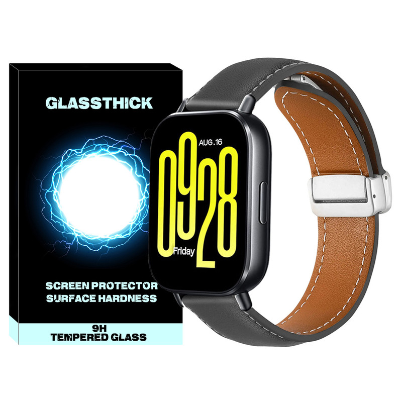 بند گلستیک مدل Mag Leather GL TW مناسب برای ساعت هوشمند شیائومی Redmi Watch 5 Active / Watch 5 Lite 22mm